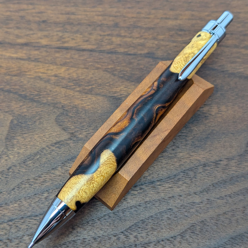 新作】デザートアイアンウッド瘤杢 シャープペンシル No.695 ペン