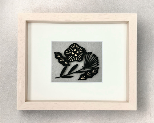 額装切り絵『月下の花』 絵画 nopico 通販 18421257｜Creema