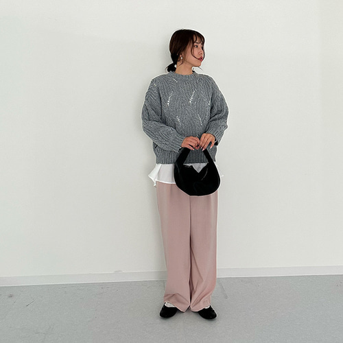 全2色】残り僅か 人気ニット ダイヤケーブル柄 ほっこり 全2色】残り僅か 人気ニット ダイヤケーブル柄 ほっこり