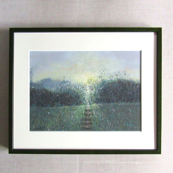 朝の優しい光 （ﾊﾟｽﾃﾙ画 原画 額縁付き） 絵画 takiyo 通販｜Creema 
