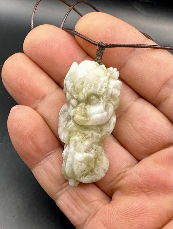 2024.10.25最新作品　龍子抱珠　糸魚川黄翡翠 2024.10.25最新作品 龍子抱珠 糸魚川黄翡翠