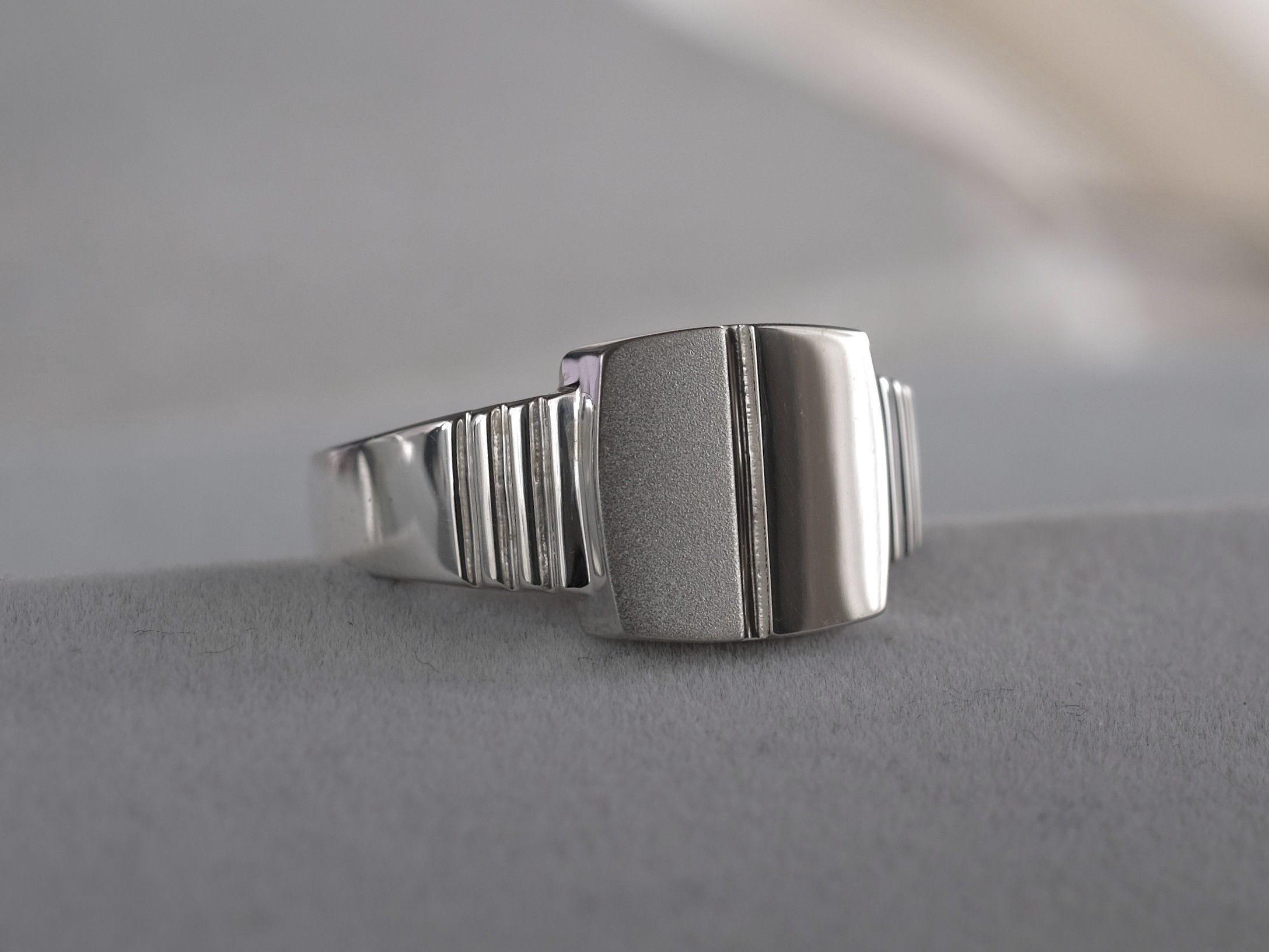 ljós og skuggi ring　Lサイズ ユニセックス シルバーリング　silver925