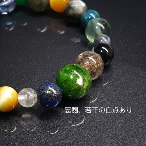 限定1点】大粒クロムダイオプサイトとフローライトのMIX天然石