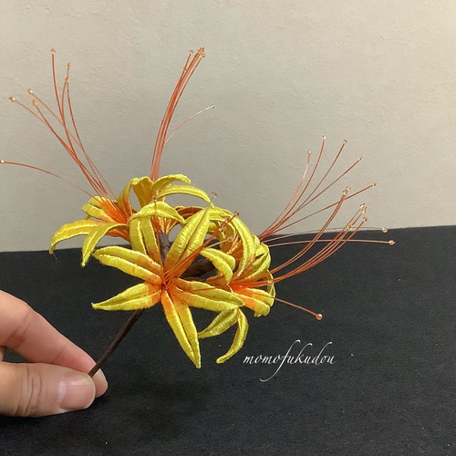 成人式 卒業式 つまみ細工の髪飾り 纏花（チャンホァ） かんざし
