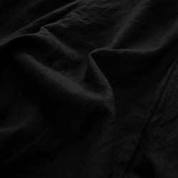 アラジンパンツ/ブラック/ハーフリネン/泉州織物 11枚目の画像