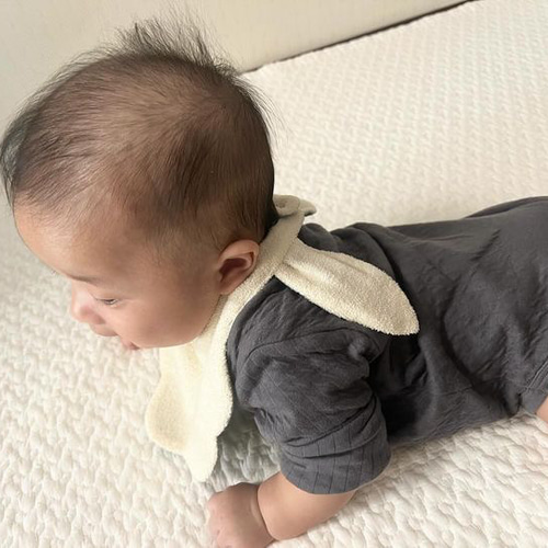 うさ耳スタイ ブルー リバーシブル スタイ・よだれかけ Koco sia