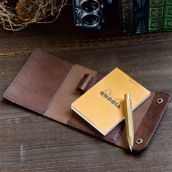 ロディアNo.12 横開きレザーカバー　カラーオーダー 8枚目の画像