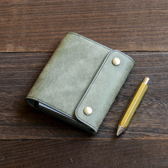 ロディアNo.12 横開きレザーカバー　カラーオーダー 5枚目の画像