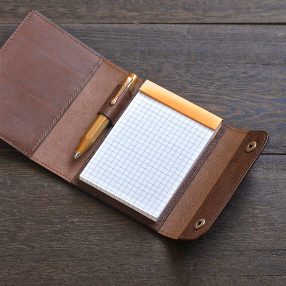 ロディアNo.12 横開きレザーカバー　カラーオーダー 3枚目の画像