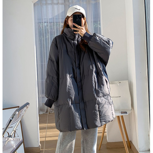 ダウンジャケット女子ミドル丈2024年新型デザイン感小人数で痩せて