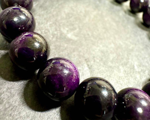 パープライト 10mm 天然石 ブレスレット ブレスレット LUNASTONE