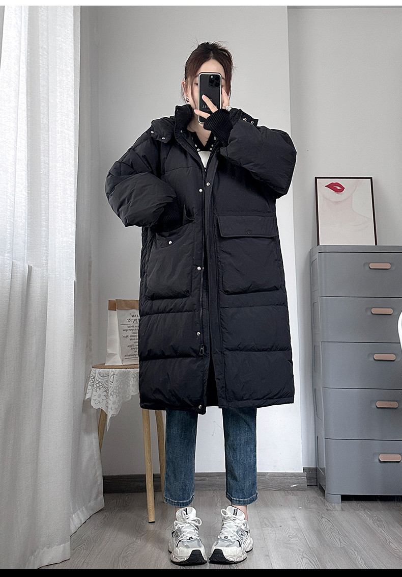 妊婦用ダウン綿入れ冬服妊娠後期冬コートプラスダウン厚手綿入れゆったりミディアム保温綿入れ
