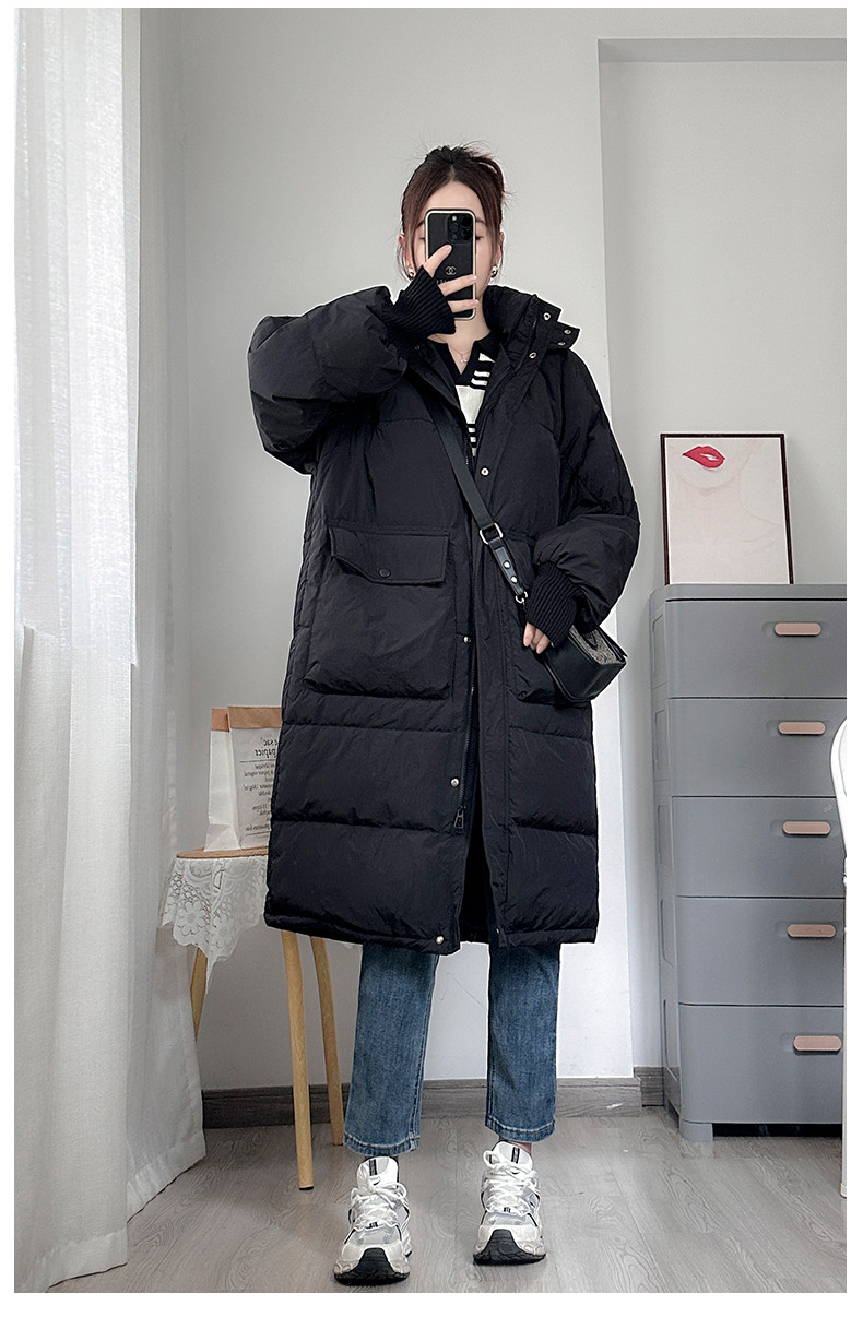 妊婦用ダウン綿入れ冬服妊娠後期冬コートプラスダウン厚手綿入れゆったりミディアム保温綿入れ