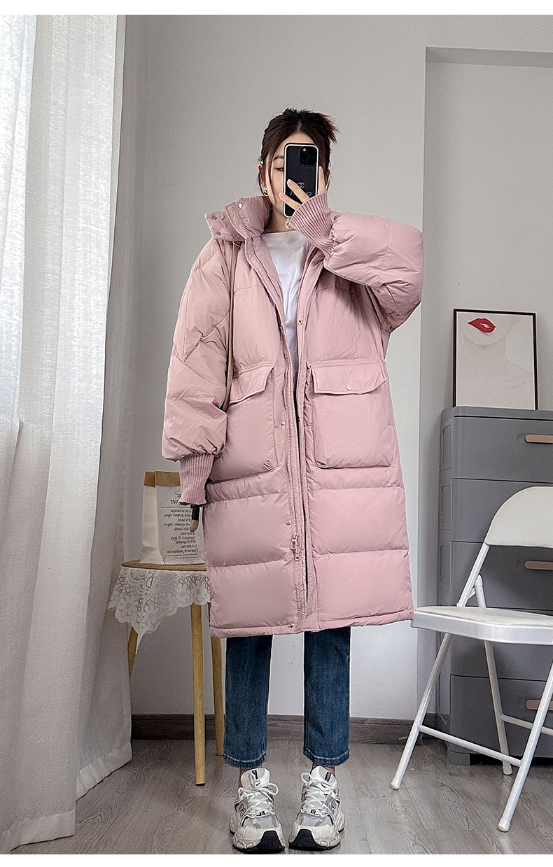 妊婦用ダウン綿入れ冬服妊娠後期冬コートプラスダウン厚手綿入れゆったりミディアム保温綿入れ