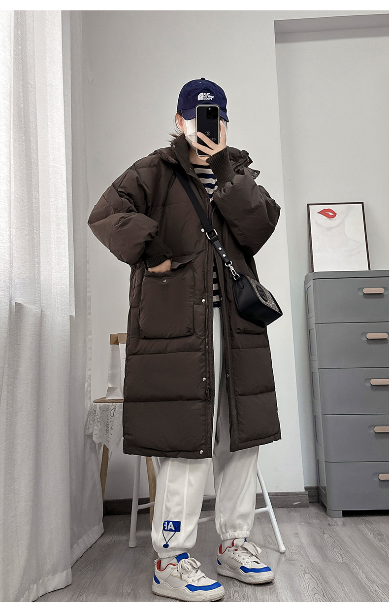 妊婦用ダウン綿入れ冬服妊娠後期冬コートプラスダウン厚手綿入れゆったりミディアム保温綿入れ