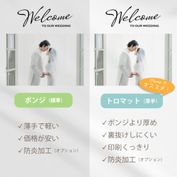 写真・プロフィール入りウェディング本格タペストリー / photo_simple ★名入れ【結婚式 ウェルカムボード】 10枚目の画像