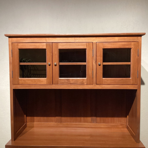 マホガニー調食器棚 マホガニー調食器棚