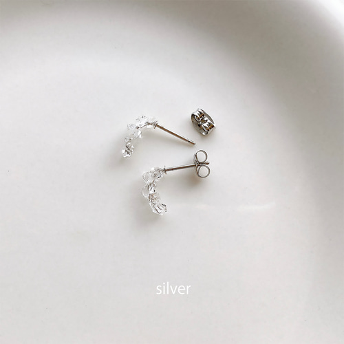 Creema限定 】ハーキマーダイヤモンド ラインネックレス ピアス