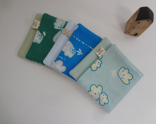 neco様☆ ガーゼハンカチ　9枚セット　nina お家柄　花柄 NINA*花*やわらかガーゼハンカチ*3枚セット ハンカチ・手ぬぐい