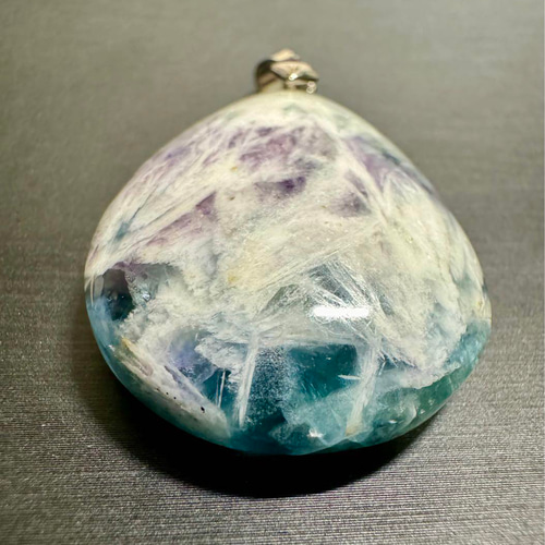 ブルー エンジェルフェザーインフローライト ペントップ シルバー925