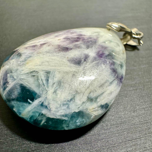 ブルー エンジェルフェザーインフローライト ペントップ シルバー925