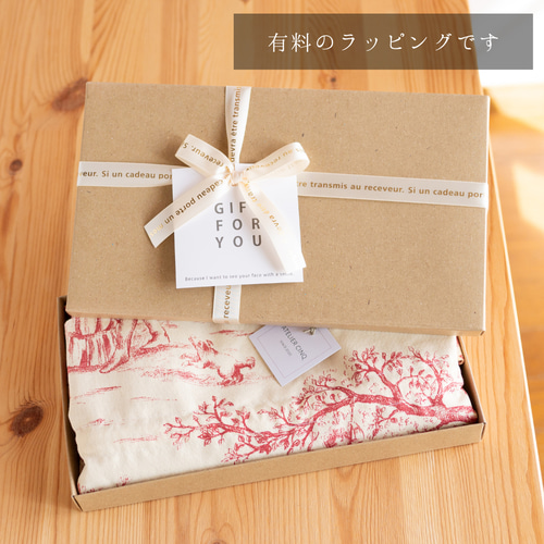 Toile de Jouy キャンバス巾着トートバッグ(青) フランス生地