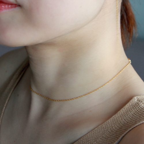 MISHO 14kgfネックレス 14kgf-スキンジュエリーショートネックレス ネックレス