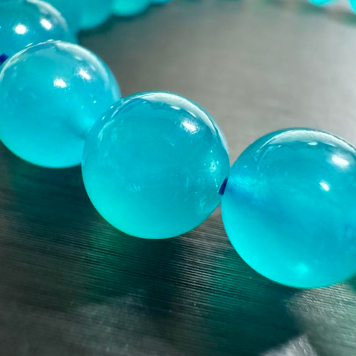 高品質 アイス アマゾナイト 9mm 天然石 ブレスレット ブレスレット