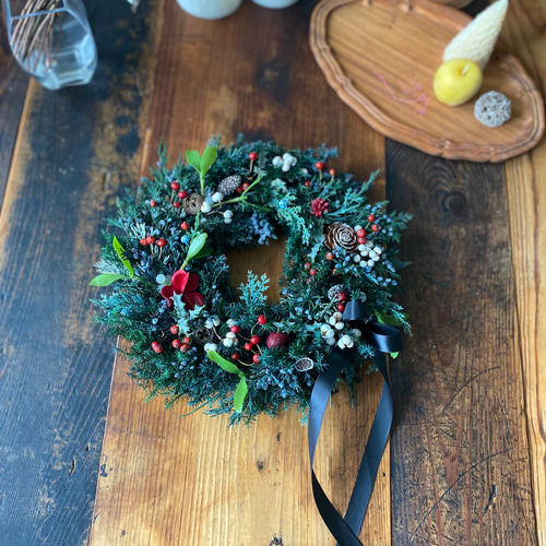 3.クリスマスリース 楽天市場】ありそうでなかった 本物の クリスマスリース クリスマス