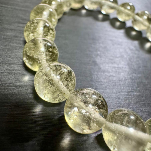 高品質 リビアングラス 9mm 隕石 天然石 ブレスレット ブレスレット