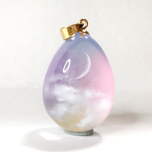 ゆめかわ 雲レジン 空 ネックレス / 空 / 風景 / ゆめかわいい