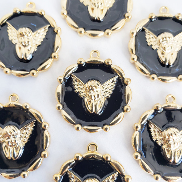 1個 天使 エンジェル 18KGP 本金メッキ クリスマス ニッケルフリー