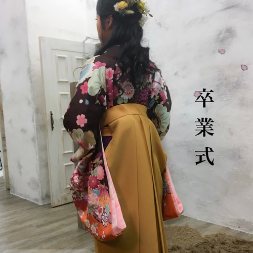 ✿和花デザイン ネイルチップ/和柄ネイル・振袖ネイルチップ