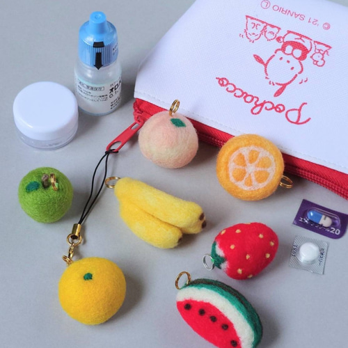 ミニマム果物】夏を感じる青りんご＊羊毛フェルトのプチかわ