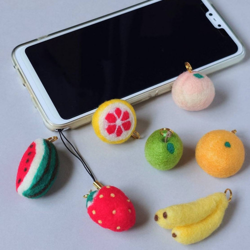 ミニマム果物】夏を感じる青りんご＊羊毛フェルトのプチかわ