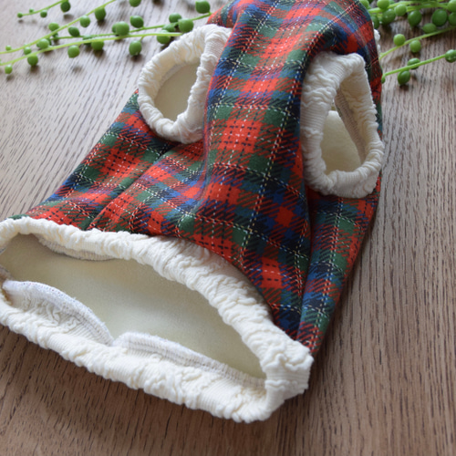 犬服 裏起毛 タータンチェック柄 冬服 ペット服・アクセサリー cocaco