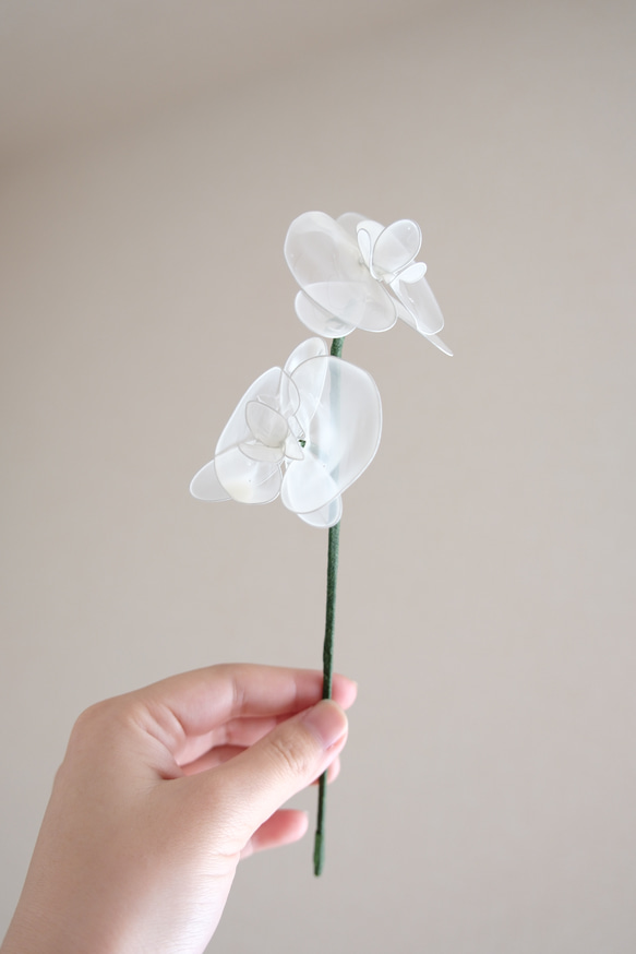 受注制作】一輪挿し 胡蝶蘭 Sサイズ アートフラワー Tulpe