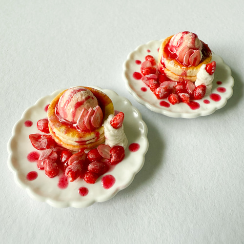 ウィンナーとパンケーキ ハンドメイド ミニチュアフード