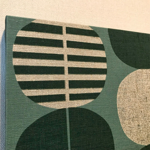 インテリアパネル 北欧柄ドット＆ツリー 15㎝☆インテリア雑貨 壁飾り