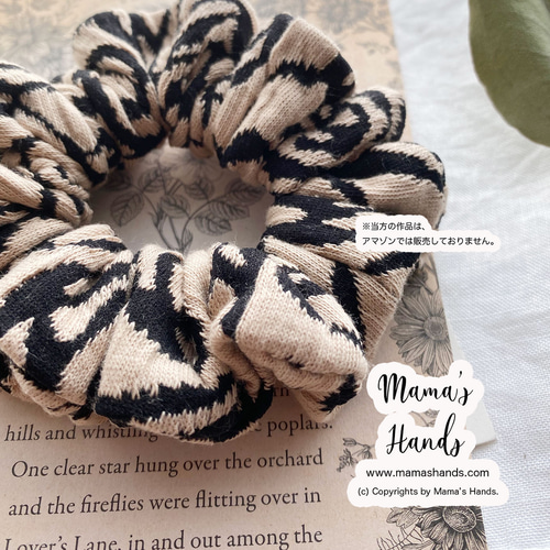 ♡専用♡新品POTETE knit shoushou ニットシュシュ黒 knit chouchou black – POTETE