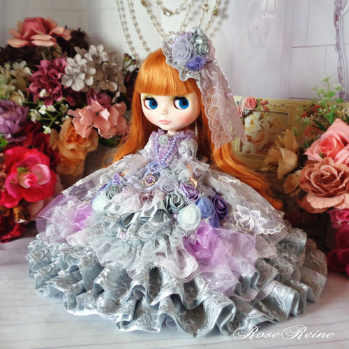 ベルサイユの薔薇 ミスティーグレーの誘惑 豪華ボリュームフリルドールドレス 期間限定価格！ベルサイユの薔薇 夕暮れの花園 ミスティーグレー