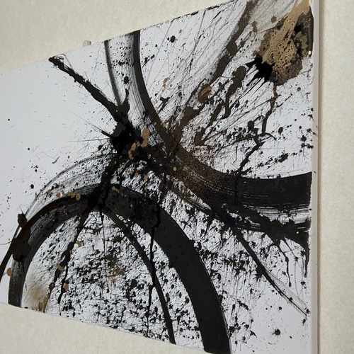 飛沫 -Shibuki- 】和風/禅/絵画/アート/抽象画/ニュアンス 飛沫 -Shibuki- 】和風/禅/絵画/アート/抽象画/ニュアンス