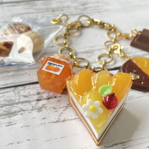 受注生産》オレンジスイーツのバッグチャーム♡フェイクスイーツ