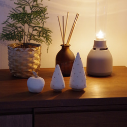 【yuj - süß line】手編みのクリスマスツリーとりんごのセット　クリスマス　デコレーション　オーナメント 7枚目の画像