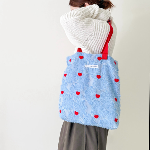 ❤️美品、トートバッグ❤ ミッフィー miffy 刺繍A4トート 刺繍ミッフィー3人 トートバッグ