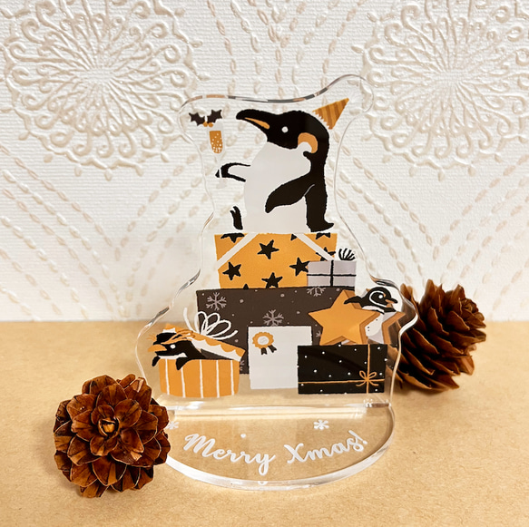 ペンギン クリスマスアクリルスタンド 【プレゼント】 その他