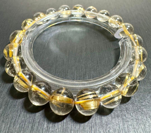 29 タイチンルチル 8.5mm 天然石 ブレスレット クリア ルチル