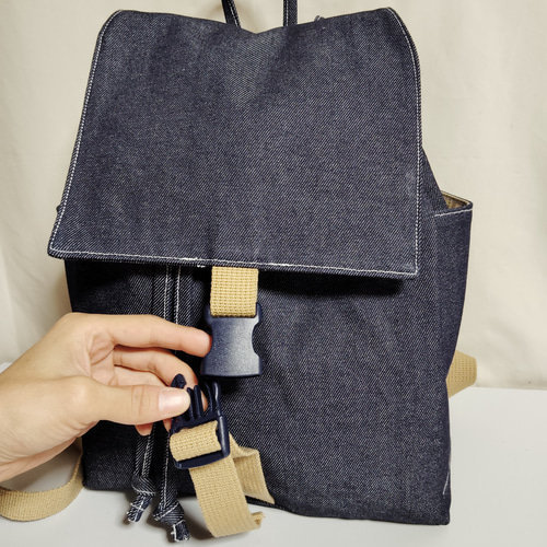 展示品【デニムのリュックサック】インディゴ リュック・バック