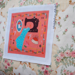 ミシンのパネルカットクロス　(1枚) 3枚目の画像