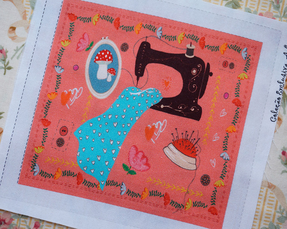 ミシンのパネルカットクロス　(1枚) 4枚目の画像